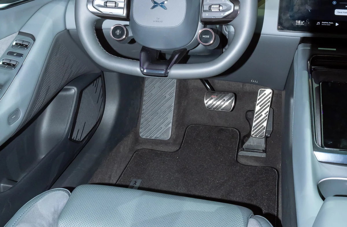 Clean car interior, dash and footwell
